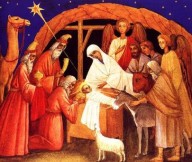Pastýři pospíchali do Betléma a nalezli Marii, Josefa i ...